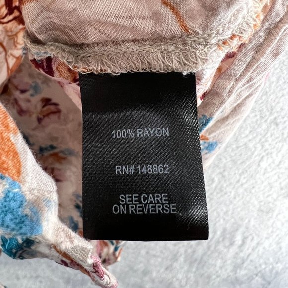 Torrid Top Womens Plus 1X Antique Floral Button Down Blouse - Picture 7 of 9